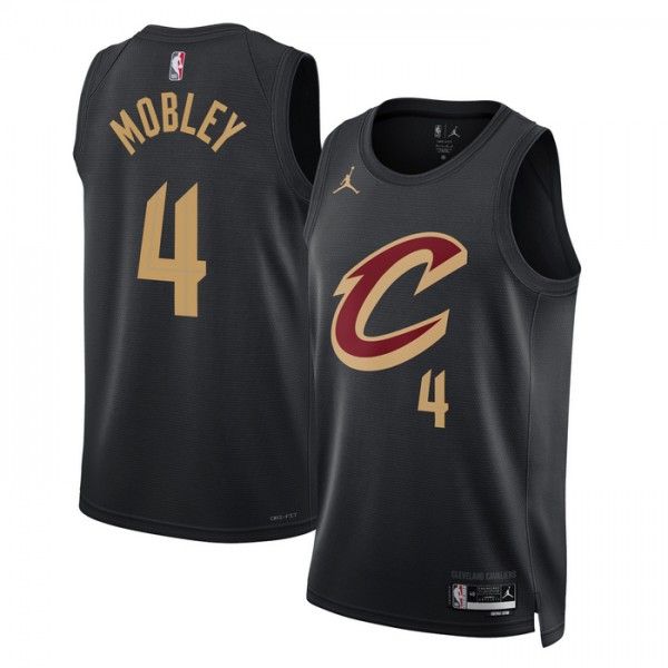 Cleveland Cavaliers Trikot Evan Mobley 4 Jordan 2022-23 Statement Edition Schwarz Swingman - Herren